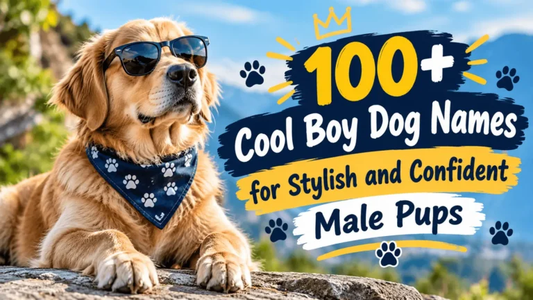 Cool Boy Dog Names