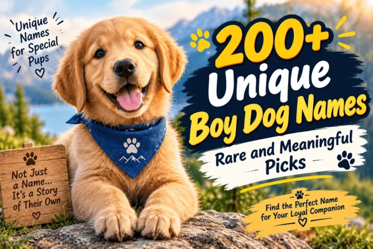 Unique Boy Dog
