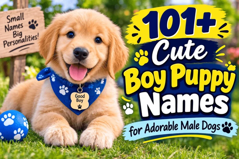 Cute Boy Puppy Names