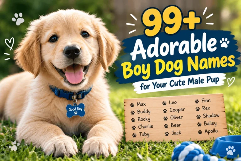 Adorable Boy Dog Names