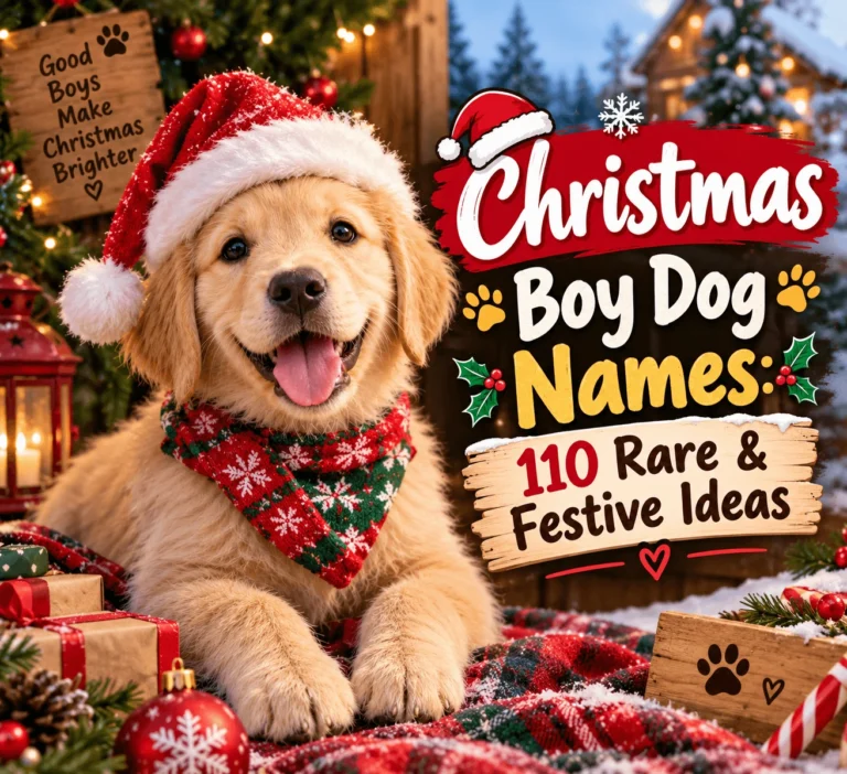Christmas Boy Dog