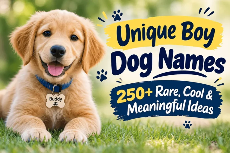 Unique Boy Dog