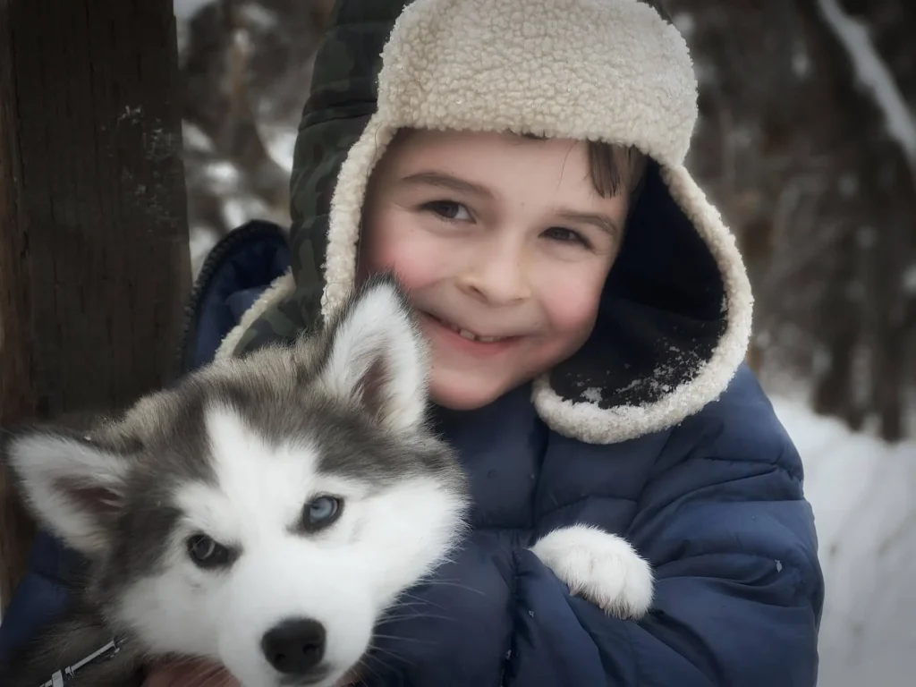 Nature-Inspired Husky Boy
